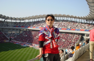 カシマサッカースタジアムにて