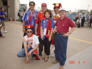 2002年W杯（埼玉スタジアム）にて